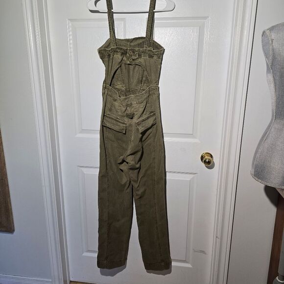 FREE PEOPLE go West Denim Jumpsuit - Picture 7 of 8